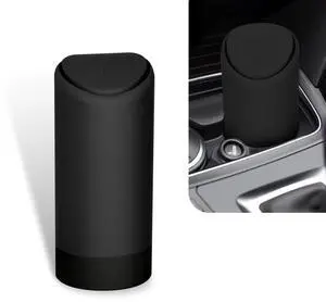 Car Trash Can with Lid, Soft and Squeezable Silicone Silent Trash Can, Removable and Easy to Clean Multifunctional Storage Box, for Most Cars, Offices and Homes (Black) Car Trash Can with Lid, Soft and Squeezable Silicone Silent Trash Can, Removable and Easy to Clean Multifunctional Storage Box, for Most Cars, Offices and Homes (Black)
