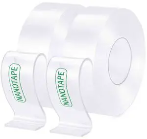 Double Sided Heavy Duty Nano Mounting Tape 1.18" x 120"2 Rolls,Total 20FT) Double Sided Heavy Duty Nano Mounting Tape 1.18" x 120"2 Rolls,Total 20FT)