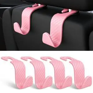 4-Pack Car Headrest Hooks Holds 55lbs Seat Storage Organizer for Bags 4-Pack Car Headrest Hooks Holds 55lbs Seat Storage Organizer for Bags