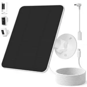 Solar Panel for Ring Camera, Compatible with Spotlight Cam/Pro/Plus Battery, 5W Solar Panel for Security Camera, Solar Charger with 13FT Long Cable, Waterproof Solar Panel for Ring Camera, Compatible with Spotlight Cam/Pro/Plus Battery, 5W Solar Panel for Security Camera, Solar Charger with 13FT Long Cable, Waterproof