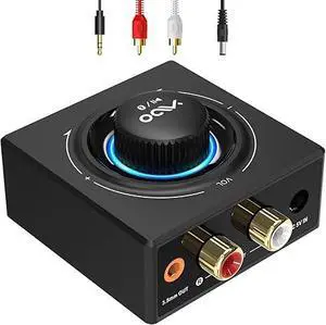 B06T3 Bluetooth 5.3 Receiver, 100ft RCA Bluetooth Audio Adapter for 3.5mm Jack AUX HiFi Home Stereo/Speaker from Smartphone/Tablet/Laptop, Dual Link for Two Speakers, SBC AAC Audio B06T3 Bluetooth 5.3 Receiver, 100ft RCA Bluetooth Audio Adapter for 3.5mm Jack AUX HiFi Home Stereo/Speaker from Smartphone/Tablet/Laptop, Dual Link for Two Speakers, SBC AAC Audio