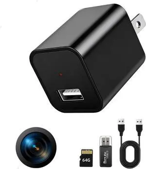 64G USB Charger Hidden Camera, 1080P Motion Detection Indoor Security Camera with SD Card Included, No WiFi/Monthly Fee, 106° Wide Angle, Local Storage Home Monitoring Device (2026 Upgraded) 64G USB Charger Hidden Camera, 1080P Motion Detection Indoor Security Camera with SD Card Included, No WiFi/Monthly Fee, 106° Wide Angle, Local Storage Home Monitoring Device (2026 Upgraded)