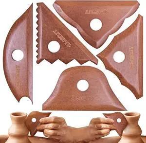 Pottery Ribs 5 Pack, Double Bevel, Supports Left and Right-Handed, Forward and Pottery Ribs 5 Pack, Double Bevel, Supports Left and Right-Handed, Forward and