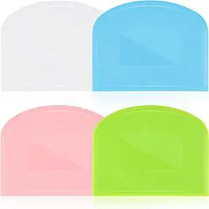 Sourdough Scraper Tool, 4 Pcs Flexible Bowl Scraper for Baking Bread Dough | Sourdough Scraper Tool, 4 Pcs Flexible Bowl Scraper for Baking Bread Dough |