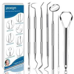 7pcs Dental Tools, Dental Pick Teeth Cleaning Tools Hygiene Kit | Professional 7pcs Dental Tools, Dental Pick Teeth Cleaning Tools Hygiene Kit | Professional