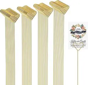40 Packs Floral Card Holder Picks - Metal Gift Card Holder Sticks for Bouquets, 40 Packs Floral Card Holder Picks - Metal Gift Card Holder Sticks for Bouquets,