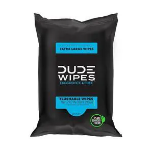Unscented Adult Flushable Travel Wipes, Camping, 18 Count | 1 travel pack of 18 Unscented Adult Flushable Travel Wipes, Camping, 18 Count | 1 travel pack of 18