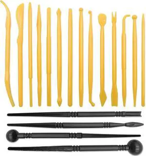18 Pack Pottery Clay Tool Kit, Sculpting & Dotting Stylus Tools for Craft 18 Pack Pottery Clay Tool Kit, Sculpting & Dotting Stylus Tools for Craft