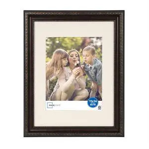 8x10 Inch Picture Frame with Mahogany Mat for Gallery Wall Display 8x10 Inch Picture Frame with Mahogany Mat for Gallery Wall Display