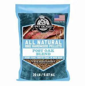 Post Oak Hardwood Pellets for BBQ and Grilling, 20 lb Bag Post Oak Hardwood Pellets for BBQ and Grilling, 20 lb Bag