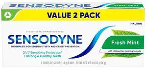 Cavity Prevention Sensitive Toothpaste, Mint Flavor, 4 Oz (Pack of 2) Cavity Prevention Sensitive Toothpaste, Mint Flavor, 4 Oz (Pack of 2)