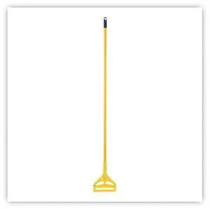 60-Inch Quick-Change Mop with Aluminum Handle and Side-Latch Yellow Plastic Head 60-Inch Quick-Change Mop with Aluminum Handle and Side-Latch Yellow Plastic Head