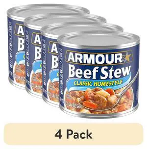 Homestyle Beef Stew Canned Food 20 oz Can 4 Pack High Protein 13g Per Serving Homestyle Beef Stew Canned Food 20 oz Can 4 Pack High Protein 13g Per Serving