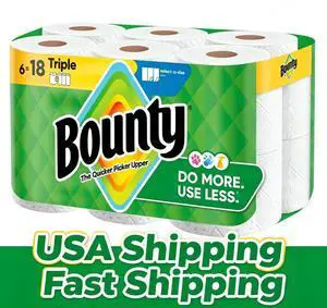 SelectASize Absorbent White Paper Towels 6 Triple Rolls 123 Sheets Per Roll Household Cleaning Tissue SelectASize Absorbent White Paper Towels 6 Triple Rolls 123 Sheets Per Roll Household Cleaning Tissue