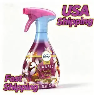 Vanilla Suede Scent Fabric Refresher Spray 16.9 floz Odor Eliminator Household Cloth Deodorant Air Freshener Vanilla Suede Scent Fabric Refresher Spray 16.9 floz Odor Eliminator Household Cloth Deodorant Air Freshener