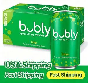 bubly Sparkling Water, Lime, 12 Fl Oz Cans (8 Pack) bubly Sparkling Water, Lime, 12 Fl Oz Cans (8 Pack)