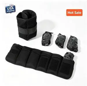 Fuel Pureformance Unisex Adjustable Wrist/Ankle Weights, 2.5-Pound Pair (5lb Total - 6 Removable Weight Packs) Fuel Pureformance Unisex Adjustable Wrist/Ankle Weights, 2.5-Pound Pair (5lb Total - 6 Removable Weight Packs)
