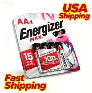 4Pack AA Alkaline Batteries Long Lasting Double A Battery 15Year ShelfLife for Toys Remote Flashlight Electronic Devices 4Pack AA Alkaline Batteries Long Lasting Double A Battery 15Year ShelfLife for Toys Remote Flashlight Electronic Devices