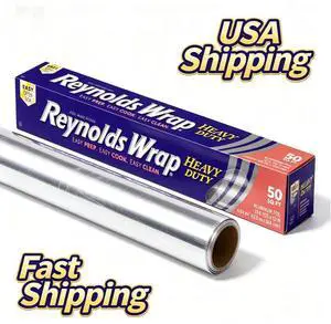 HeavyDuty Aluminum Foil Roll 12 Inch Wide 50 Sq Ft Thick Tin Foil for Grilling BBQ Roasting Food Wrapping Kitchen Baking Supplies HeavyDuty Aluminum Foil Roll 12 Inch Wide 50 Sq Ft Thick Tin Foil for Grilling BBQ Roasting Food Wrapping Kitchen Baking Supplies