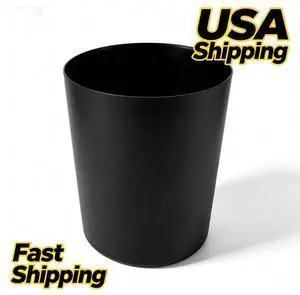 5 Gallon OpenTop Plastic Wastebasket Matte Black Round BPAFree Garbage Bin Lightweight Trash Can for Bathroom Bedroom Office Kitchen 5 Gallon OpenTop Plastic Wastebasket Matte Black Round BPAFree Garbage Bin Lightweight Trash Can for Bathroom Bedroom Office Kitchen