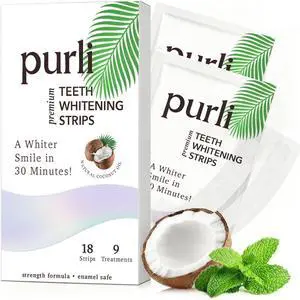 9Day Teeth Whitening Strips 18Count Dry Whitening Strips Infused Coconut Oil EnamelSafe NonSlip Whitener for Sensitive Teeth Remove Coffee Tea Wine Stains 9Day Teeth Whitening Strips 18Count Dry Whitening Strips Infused Coconut Oil EnamelSafe NonSlip Whitener for Sensitive Teeth Remove Coffee Tea Wine Stains