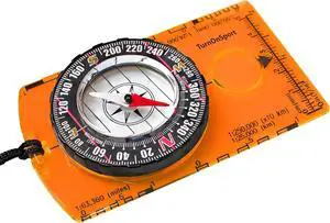 TurnOnSport Orienteering Baseplate Compass with Magnifying Glass 360° Rotating Bezel 1:24000 Scale Ruler LiquidFilled Magnetic Needle Portable Survival Compass for Hiking Camping Backpacking Kids Ad TurnOnSport Orienteering Baseplate Compass with Magnifying Glass 360° Rotating Bezel 1:24000 Scale Ruler LiquidFilled Magnetic Needle Portable Survival Compass for Hiking Camping Backpacking Kids Ad