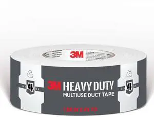 1.88 in x 45 yd White HeavyDuty Duct Tape, MultiSurface Industrial Adhesive Waterproof Flexible Repair Tape for Home Office Jobsite Sealing Reinforcing Labeling Indoor Use, 1 Roll 1.88 in x 45 yd White HeavyDuty Duct Tape, MultiSurface Industrial Adhesive Waterproof Flexible Repair Tape for Home Office Jobsite Sealing Reinforcing Labeling Indoor Use, 1 Roll