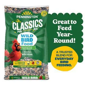 Pennington 40 LB Wild Bird Seed Mix Dry Bird Food, NutrientRich Grains & Black Oil Sunflower Seed Blend, VitaminEnriched YearRound Wild Bird Feed Attracts Cardinals Goldfinches Songbirds, 1 Pack Pennington 40 LB Wild Bird Seed Mix Dry Bird Food, NutrientRich Grains & Black Oil Sunflower Seed Blend, VitaminEnriched YearRound Wild Bird Feed Attracts Cardinals Goldfinches Songbirds, 1 Pack