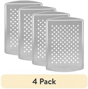 (4Pack) Expert Grill Steel Barbecue Grill Tray, 13.2" x 9.2" Interior Size, NonStick Grilling Basket for Fish, Shrimp & Vegetables, Outdoor BBQ Accessories (4Pack) Expert Grill Steel Barbecue Grill Tray, 13.2" x 9.2" Interior Size, NonStick Grilling Basket for Fish, Shrimp & Vegetables, Outdoor BBQ Accessories