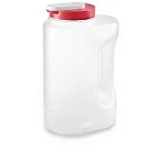 Rubbermaid Mixermate LeakResistant Plastic Pitcher, Clear, 1Gallon (3.8L), BPAFree Beverage Mixing & Storage Carafe Rubbermaid Mixermate LeakResistant Plastic Pitcher, Clear, 1Gallon (3.8L), BPAFree Beverage Mixing & Storage Carafe