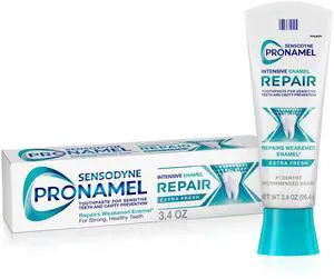 Sensodyne Pronamel Intensive Enamel Repair Sensitive Toothpaste, Extra Fresh, 3.4 oz, Fluoride Toothpaste for AcidEroded Enamel & Tooth Sensitivity Relief Sensodyne Pronamel Intensive Enamel Repair Sensitive Toothpaste, Extra Fresh, 3.4 oz, Fluoride Toothpaste for AcidEroded Enamel & Tooth Sensitivity Relief