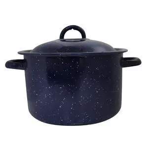 IMUSA 6 Quart Enamel Stock Pot, Blue Speckled Enamel Steel Soup Pot, OvenSafe MultiPurpose Cooking Pot for Soups, Stews & Pasta IMUSA 6 Quart Enamel Stock Pot, Blue Speckled Enamel Steel Soup Pot, OvenSafe MultiPurpose Cooking Pot for Soups, Stews & Pasta