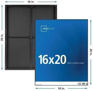 16x20 Black Front Loading Picture Frame Wall Tabletop Large Art Print Gallery Photo Frame 16x20 Black Front Loading Picture Frame Wall Tabletop Large Art Print Gallery Photo Frame