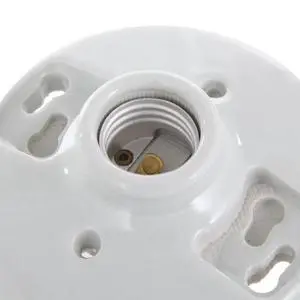 1PC White Porcelain Medium Base Light Socket UL Listed Twist Lock Wall Ceiling Mount Indoor Lamp Holder Max 60W 1PC White Porcelain Medium Base Light Socket UL Listed Twist Lock Wall Ceiling Mount Indoor Lamp Holder Max 60W
