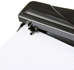 3 Hole Paper Punch 12 Sheet Capacity Metal Puncher With Removable Chip Tray Compact Portable Office School Tool 3 Hole Paper Punch 12 Sheet Capacity Metal Puncher With Removable Chip Tray Compact Portable Office School Tool