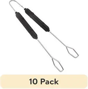 (10 pack) Expert Grill Stainless Steel Locking Barbecue Tongs with Black Detachable Handle (10 pack) Expert Grill Stainless Steel Locking Barbecue Tongs with Black Detachable Handle