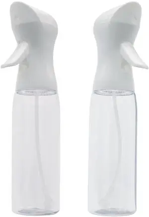 Mainstays Continuous Fine Mist Plastic Spray Bottles, 12 fl oz, 2 Pack, White, 9.75 in Mainstays Continuous Fine Mist Plastic Spray Bottles, 12 fl oz, 2 Pack, White, 9.75 in