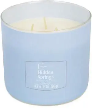 Mainstays Hidden Springs 3-Wick Textured Wrapped Jar Candle, 14 Ounce Mainstays Hidden Springs 3-Wick Textured Wrapped Jar Candle, 14 Ounce