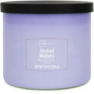 Mainstays 3-Wick Textured Wrapped Orchid Waters Candle, 14 Ounce Mainstays 3-Wick Textured Wrapped Orchid Waters Candle, 14 Ounce