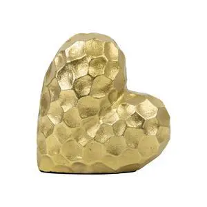Mainstays Gold Heart Figurine, Modern Minimalist Metallic Tabletop Decor Accent for Shelf, Desk & Home Decoration Mainstays Gold Heart Figurine, Modern Minimalist Metallic Tabletop Decor Accent for Shelf, Desk & Home Decoration