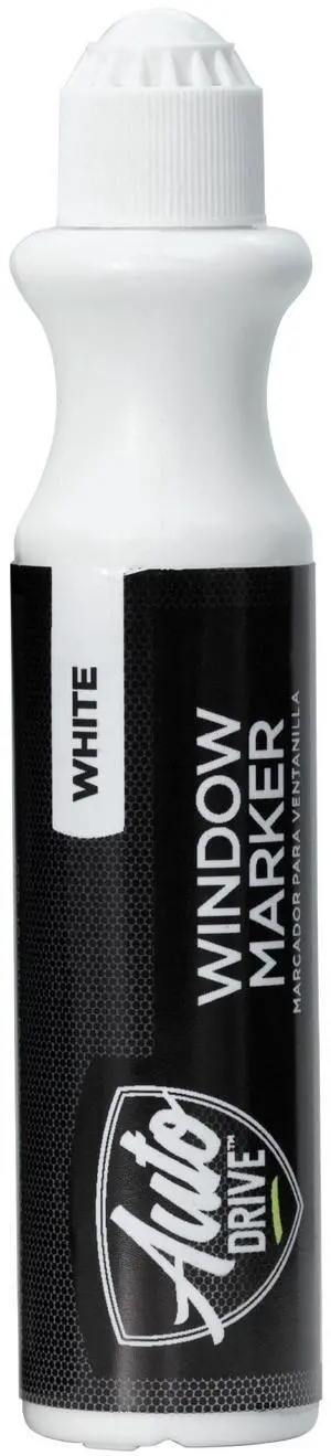 Auto Drive White Automotive Window Marker, Weather-Resistant, Easy Cleanup Auto Drive White Automotive Window Marker, Weather-Resistant, Easy Cleanup