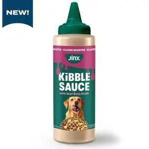 Jinx Beef Bone Broth Kibble Sauce Dog Meal Topper, 12 oz Bottle Jinx Beef Bone Broth Kibble Sauce Dog Meal Topper, 12 oz Bottle