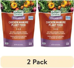 Expert Gardener Organics Chicken Manure All-Natural Plant Food Fertilizer 4 lb (2 Pack) Expert Gardener Organics Chicken Manure All-Natural Plant Food Fertilizer 4 lb (2 Pack)