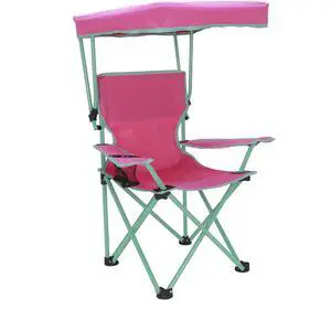 Ozark Trail Kids Canopy Chair with Safety Lock, 125 lb Capacity, Pink/Green Ozark Trail Kids Canopy Chair with Safety Lock, 125 lb Capacity, Pink/Green