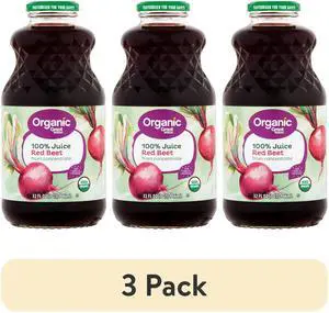 Great Value Organic 100% Beet Juice, 32 fl oz (Pack of 3) Great Value Organic 100% Beet Juice, 32 fl oz (Pack of 3)