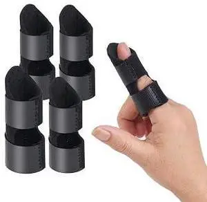 4 Pack Finger Splints, Adjustable Mallet Finger Splint, Comfort Neoprene Trigger Finger Brace for Thumb, Index, Middle, Ring and Pinky Finger, Support Brace for Arthritis, Sprain, Tendonitis Pain Reli 4 Pack Finger Splints, Adjustable Mallet Finger Splint, Comfort Neoprene Trigger Finger Brace for Thumb, Index, Middle, Ring and Pinky Finger, Support Brace for Arthritis, Sprain, Tendonitis Pain Reli