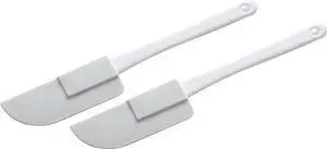 Chef Craft Select Plastic Mini Spatula Set, 6 inches in length 2 piece set, White Chef Craft Select Plastic Mini Spatula Set, 6 inches in length 2 piece set, White