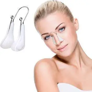 Nose Shaper Lifter Clip, Safe Painless Nose Straightener Tool, Reusable Nose Bridge Lifting Slimming Corrector for Wide, Flat, Crooked Nose, Nose Reshaping Beauty Tool for Men Women Nose Shaper Lifter Clip, Safe Painless Nose Straightener Tool, Reusable Nose Bridge Lifting Slimming Corrector for Wide, Flat, Crooked Nose, Nose Reshaping Beauty Tool for Men Women