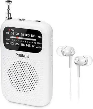 Mini AM FM Pocket Radio, PRUNUS J-777 Portable Battery Operated Transistor Radio, Emergency Survival Radio for Outdoor Camping & Power Outage Mini AM FM Pocket Radio, PRUNUS J-777 Portable Battery Operated Transistor Radio, Emergency Survival Radio for Outdoor Camping & Power Outage