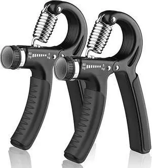 2 Pack Adjustable Hand Grip Trainer, 5-60kg Resistance Forearm Strengthener, Portable Hand Exerciser for Training & Recovery 2 Pack Adjustable Hand Grip Trainer, 5-60kg Resistance Forearm Strengthener, Portable Hand Exerciser for Training & Recovery
